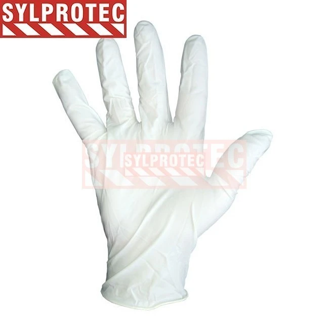 Latex glove powder free 9.5 in, 5 mil. bt/100 un. large