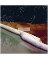 Absorbant flottant formant un barrage pour hydrocarbures, 8 po. X 10 pi, 4 boudins par boite.