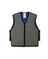 Evaporative cooling gray vest that gives you freshness and comfort for hours.
