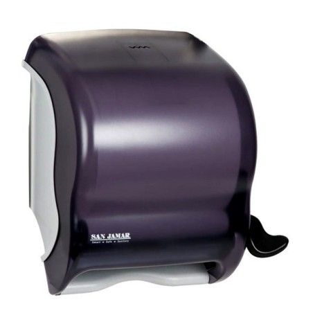 Universal plastic paper dispenser with lever. Dimention 15 1/2 in X 13 in X 9 5/8 in.