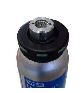MSA calibration testing gas mix, 34 L. Methane (CH4), oxygen (O2), carbon monoxide (CO) & hydrogen sulfide (H2S).