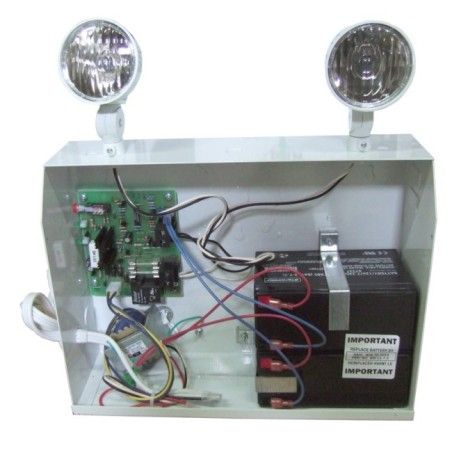 Emergency light unit 12 V 200 W with 2 spotlights | Sylprotec.com