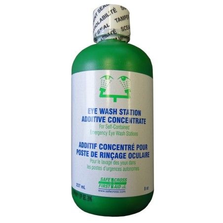 Antibacterial solution for portable eyewash stations’ water tanks, 237 ml.