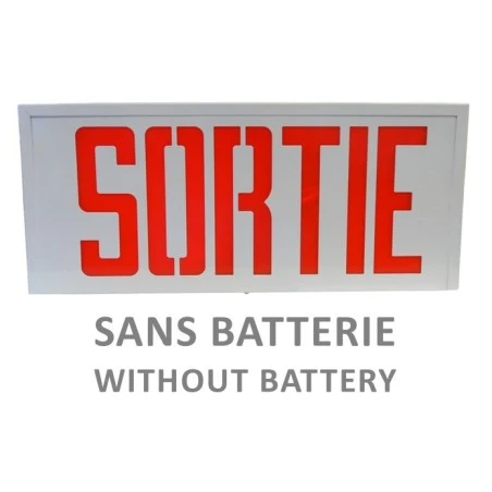 Simple and double face steel Exit sign 120 volts