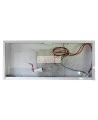 Emergency exit sign in French (“Sortie”), 120V with battery, certified CSA. Steel casing, simple or double face.