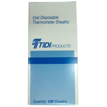 Disposable thermometer covers, 100/box.
