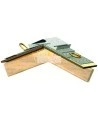 Stainless steel permanent roof anchorage connectors for fall protection on wood or metal decking. Supports 310 lb