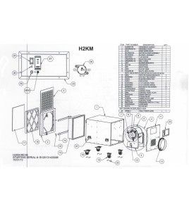 Negative pressure HEPA air filtering system with manual airflow control. 1300 or 2000 CFM. For asbestos, lead, mold and dust.