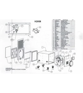 Negative pressure HEPA air filtering system with manual airflow control. 1300 or 2000 CFM. For asbestos, lead, mold and dust.