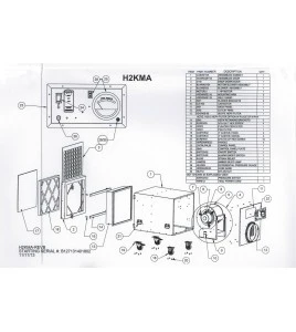 HEPA negative air machine with manometer. 1300 to 2000 CFM variable airflow. For asbestos, lead, mold and dust.