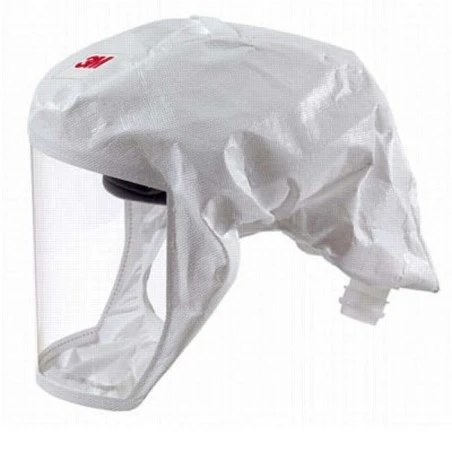 Coiffe blanche M/L de série S pour système de protection respiratoire en milieu pharmaceutique, médical et agroalimentaire