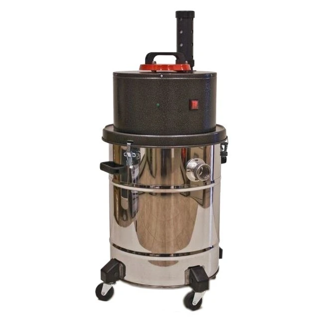 HEPA industrial vacuum 12 gal. for wet and dry recovery. Including HEPA filter and polyester main filter.