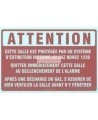 Self-adhesive sign, 8 X 12" Gaz novec 1230