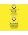 Statutory bilingual yellow bag for asbestos waste. Allows safe transportation of hazardous waste to landfills. 3 mils, 33"x50"