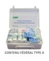 Trousse de premiers soins avec contenu fédéral type A (2 à 5 employés).
