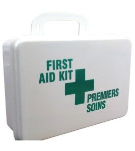 Type B federal first aid kit in plastic case (6 to 19 workers).
