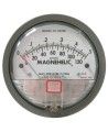 Magnehelic pressure gauge with scale from 0 to 0.5 inches of water (0 to 120 Pa), to indicate differential pressure
