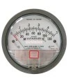 Magnehelic pressure gauge with scale from 0 to 0.5 inches of water (0 to 120 Pa), to indicate differential pressure