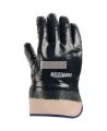 Nitrile coated cotton gloves, open cuffs