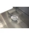 Portable aluminium decontamination shower for asbestos abatement workers (34 x 30 x 83 inches).