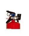 Portable fire extinguisher with powder, 10 lbs type ABC, ULC 6A 80 BC, with wall hook.