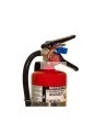 Portable fire extinguisher with powder, 5 lbs, type ABC, ULC 3A-40BC, with vehicle hook.