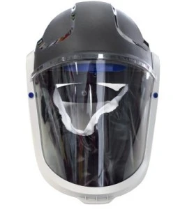 3M complete Versaflo powered air purifying respirator kit for industrial work. Hard hat facepiece and protective factor of 25.