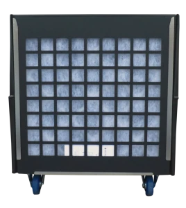 Purificateur d’air portable BULLDOG deluxe à 2 vitesses. Débit de 1300 cfm ou 2000 cfm pour désamiantage et décontamination