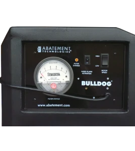 BULLDOG deluxe portable air scrubber with airflow of 1300 or 2000 cfm. Ideal for asbestos abatement & decontamination workzone