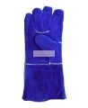 Welding blue leather glove, lined with Kevlar
