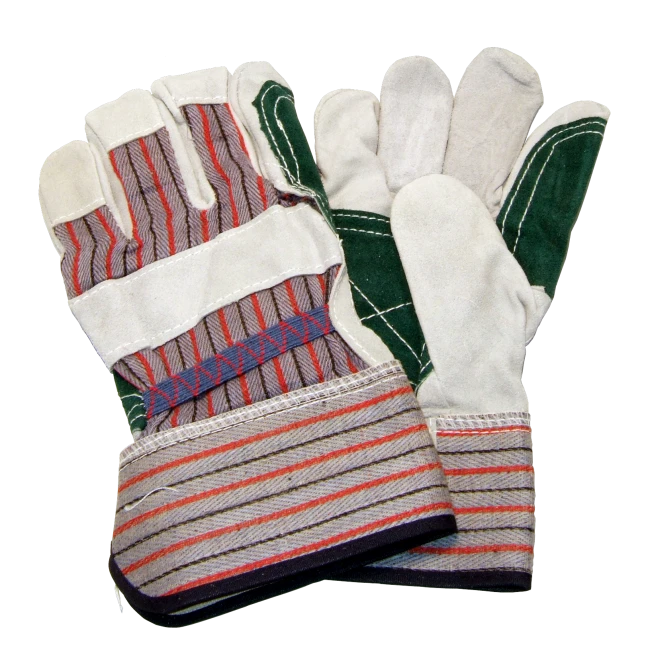 Split leather palm, lined & reinforced