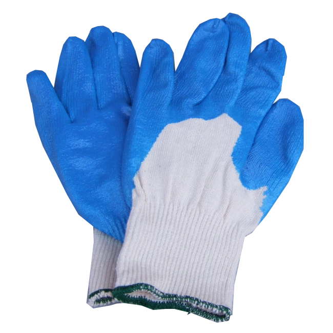 Cotton gloves with nitril coating 