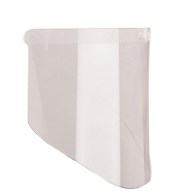 Visière en polycarbonate transparent pour une protection faciale sur mesure. Compatible avec tous les porte-visières de 3M.