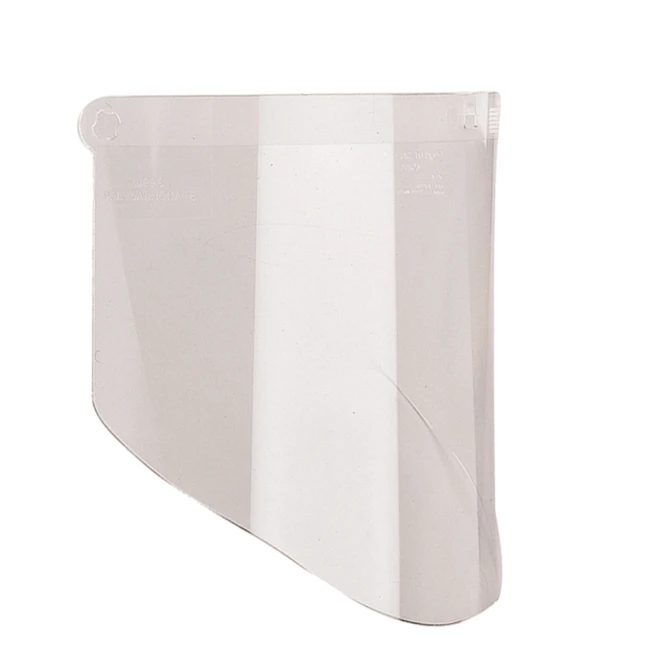 Visière en polycarbonate transparent pour une protection faciale sur mesure. Compatible avec tous les porte-visières de 3M.