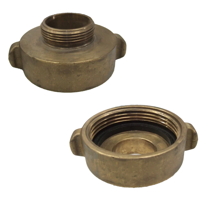 Threaded brass reducer 2.5 inch to 1.5 inch female to male