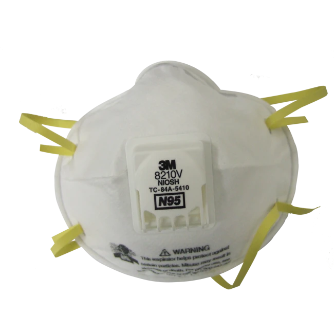 3M N95 NIOSH approved particulate respirator with Cool FlowTM valve. Protects from solids and non-oil based liquids particles.