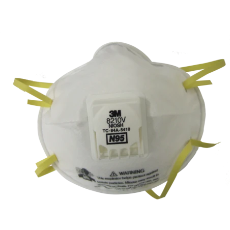 3M N95 NIOSH approved particulate respirator with Cool FlowTM valve. Protects from solids and non-oil based liquids particles.