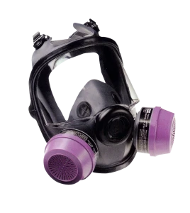 North 5400 series NIOSH approved respirator for North N series filters, cartridges, cartridge/filters.
