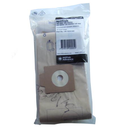 Sacs de 4 gal (US) (15 L) pour aspirateur-traineau industriel Nilfisk GD930. Idéal pour le désamiantage et la décontamination