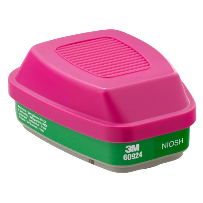 Cartouche combinée P100 de 3M pour l’ammoniac et la méthylamine, compatible avec la protection respiratoire de série 6000 & 7500