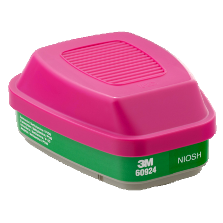 Cartouche combinée P100 de 3M pour l’ammoniac et la méthylamine, compatible avec la protection respiratoire de série 6000 & 7500