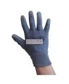 Gants de nylon gris enduit de polyuréthane pour une dextérité supérieure, 12 paires/paquet.