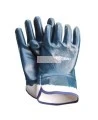 Nitrile coated cotton gloves, open cuffs