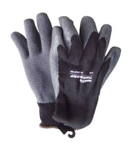 Gants De Travail Hiver Imperméables Et Chauds - Doublure Polaire, Paume Latex Renforcée - Taille L Bleu