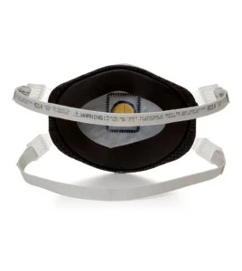 Masque de protection respiratoire ignifuge avec soupape Cool FlowTM de 3M, N95. Résistant aux particules huileuses.