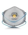 Masque de protection respiratoire P95 avec soupape de 3M. Protection contre les particules huileuses et les vapeurs organiques.