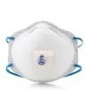 Masque de protection respiratoire P95 avec soupape de 3M. Protection contre les particules solides, liquides et huileuses.