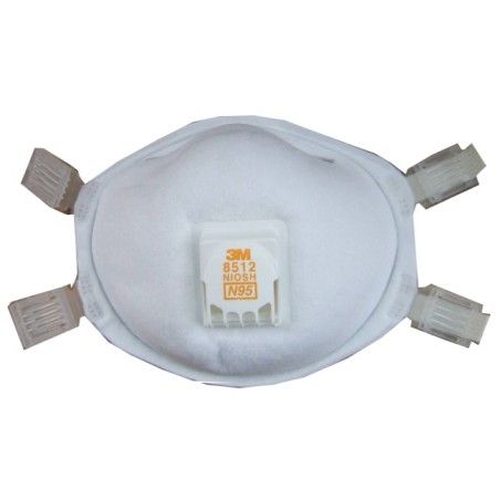 Masque de protection respiratoire ignifuge pour soudeur avec soupape Cool FlowTM de 3M, certifié N95. Étanche et confortable.