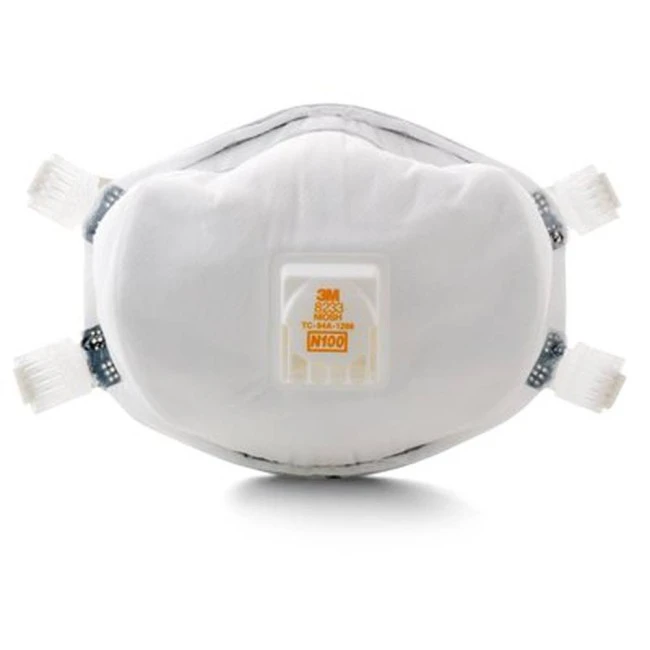 Masque de protection respiratoire N100 avec soupape de 3M. Protection contre certaines particules dangereuses.