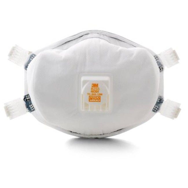 Masque de protection respiratoire N100 avec soupape de 3M. Protection contre certaines particules dangereuses. Masque de protection respiratoire N100 avec soupape de 3M. Protection contre certaines particules dangereuses.